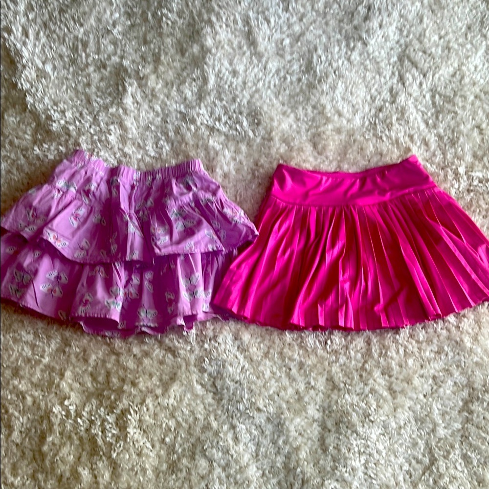 Pink and Patterned Skorts